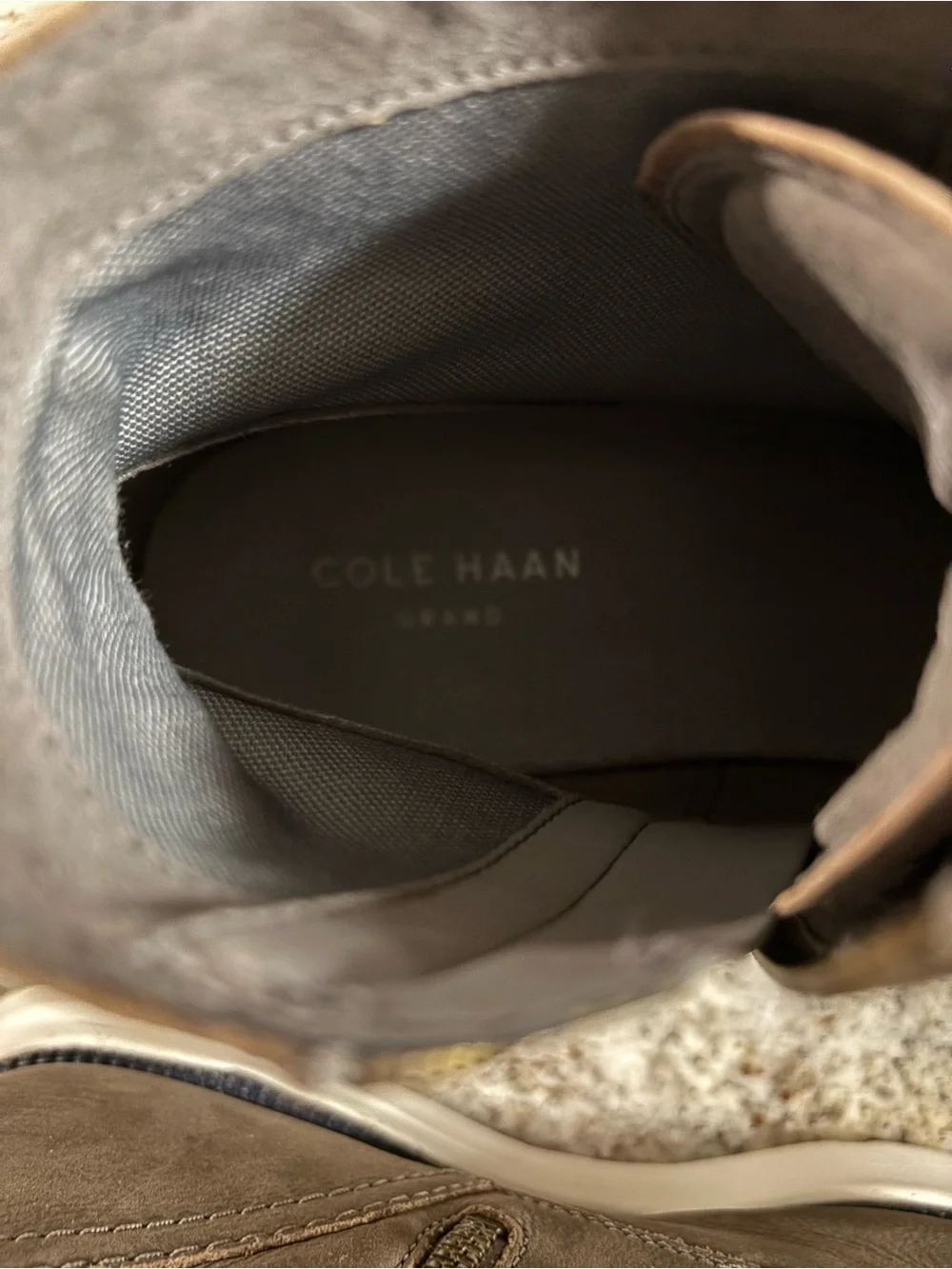 Cole Haan Men's Taupe-Brown Chukka Boots